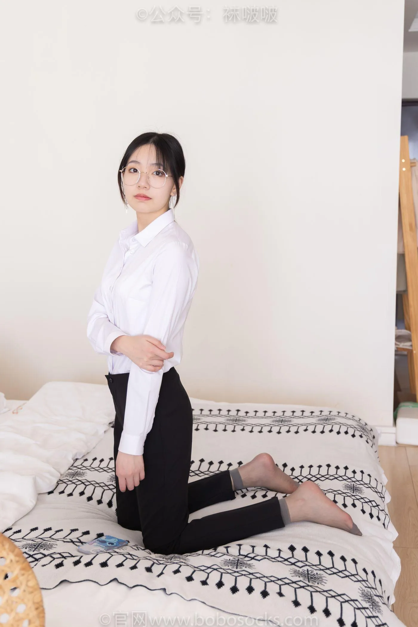 [BoBoSocks袜啵啵]NO.085 小甜豆-平底鞋、短灰丝、短肉丝 [140P]插图9